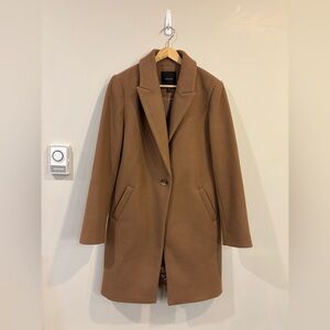 NWOT Ever New Wool Blend Coat in Camel